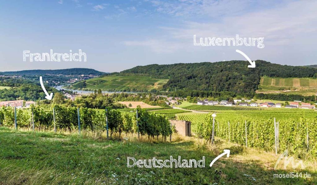 Der Dreiländerblick an der Mosel