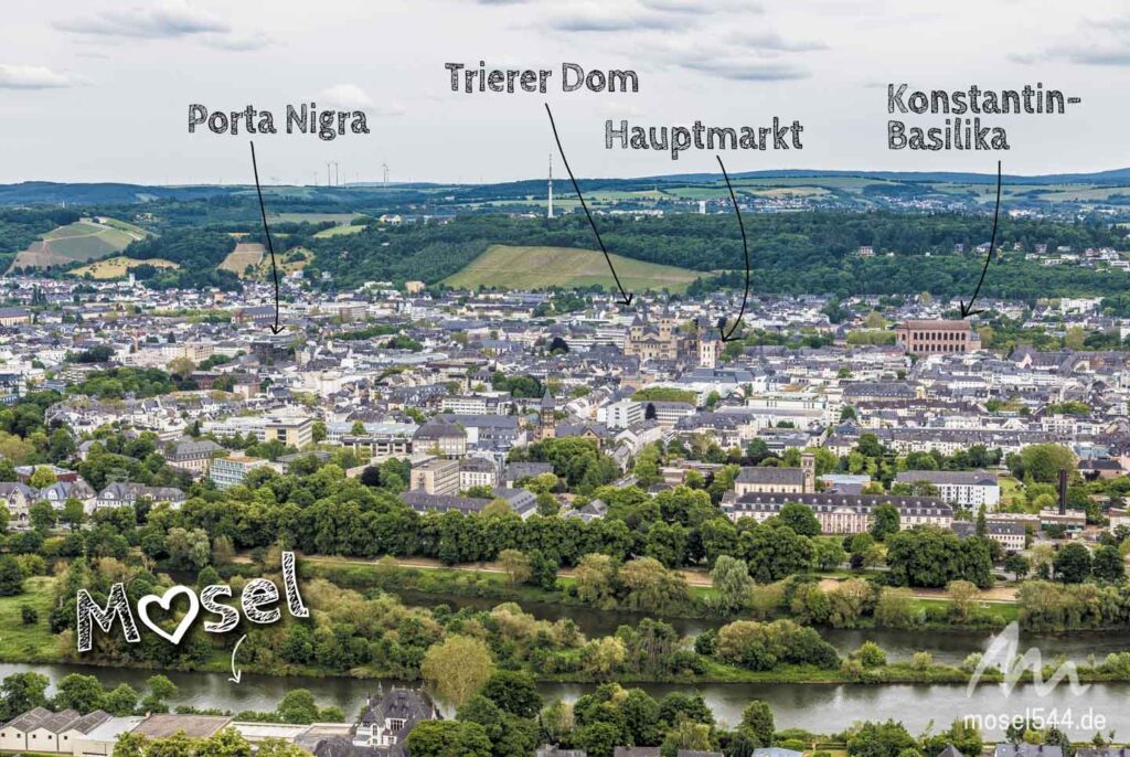 Das Panorama auf Trier von der Mariensäule ist genial.